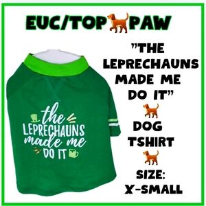 🔥🍀🐕 EUC 🍀St. PATRICKS DAY🍀 DOG SHIRT🍀